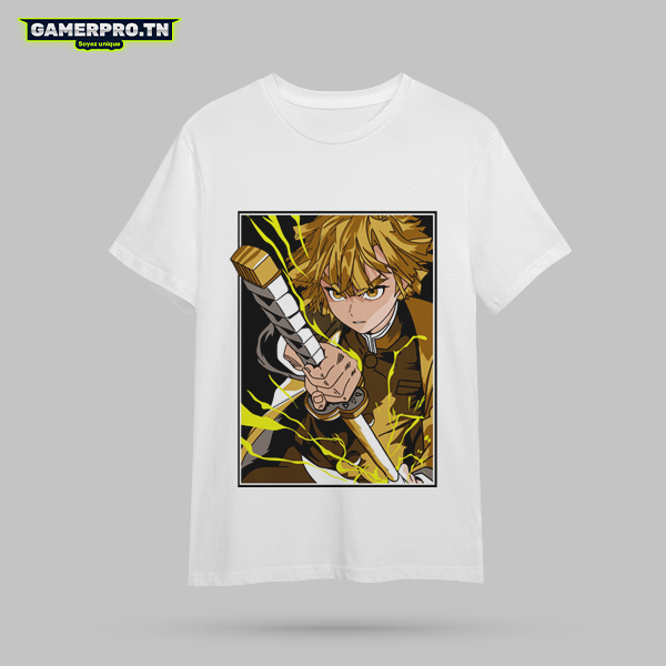 T-shirt Zenitsu demon slayer 012