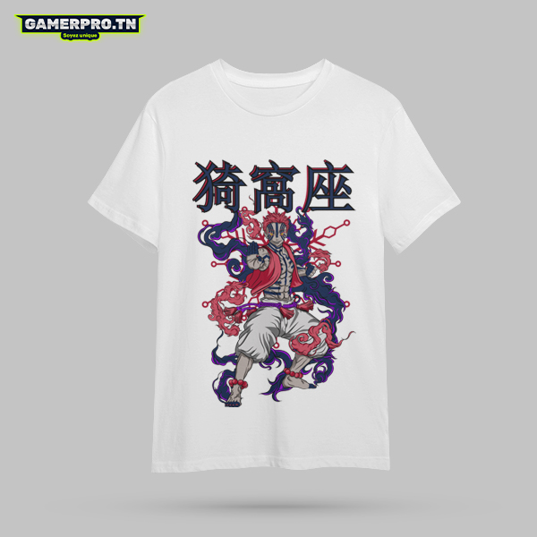 T-shirt akaza demon slayer 015