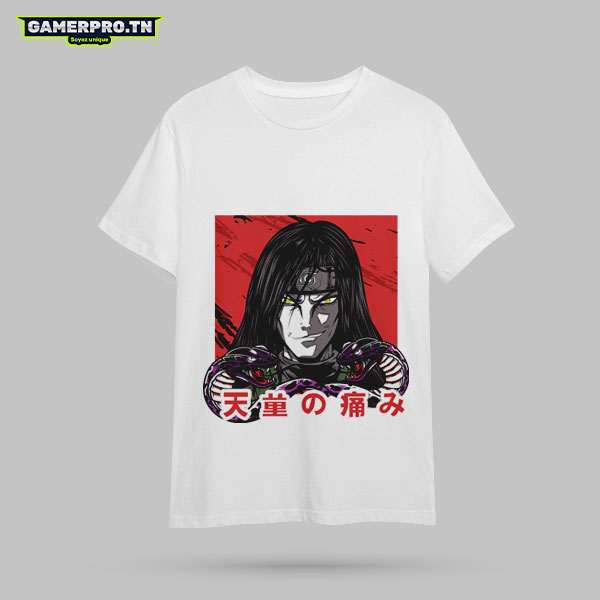 T-shirt Orochimaru pour homme et enfant, coupe simple et oversize disponible. Livraison en Tunisie.
