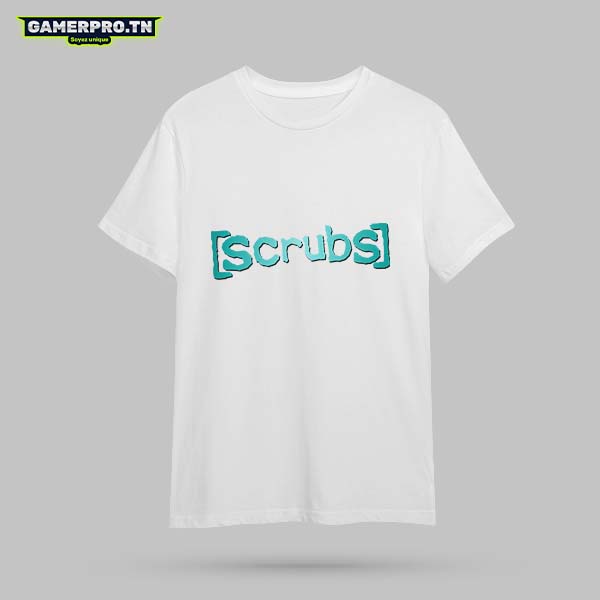 T-shirt Scrubs avec les personnages principaux et l'ambiance de l'hôpital Sacred Heart