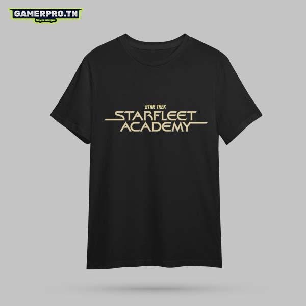 T-shirt Star Trek Starfleet Academy avec l'insigne de la Flotte Stellaire et le logo de l'Académie