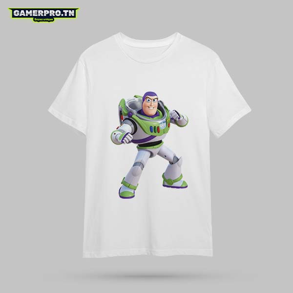 T-shirt enfant Buzz l'Éclair coton bio qualité supérieure Tunisie